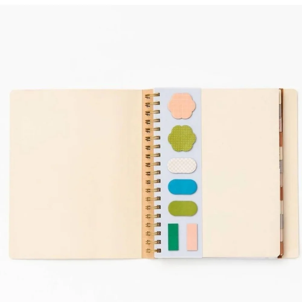 Floral 2025 Planner with Orange Accents